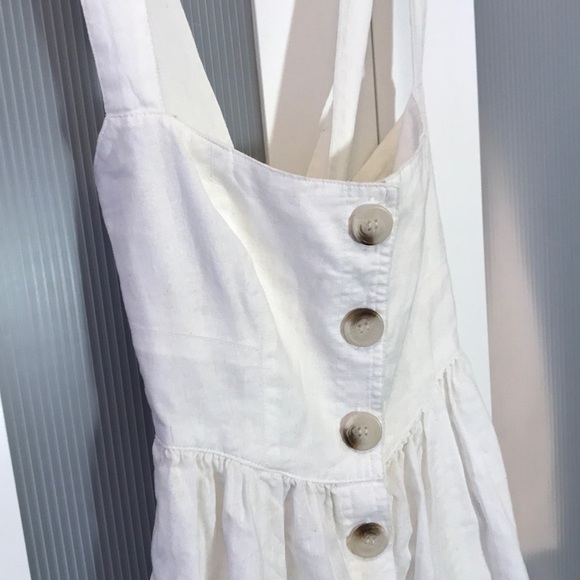 Free People White Linen Dress - Picture 5 of 6